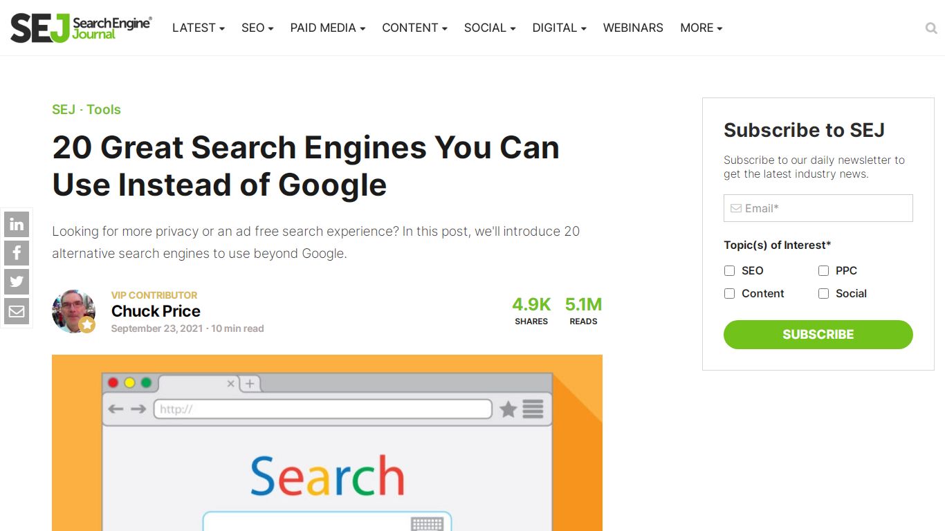 20 Great Search Engines You Can Use Instead of Google